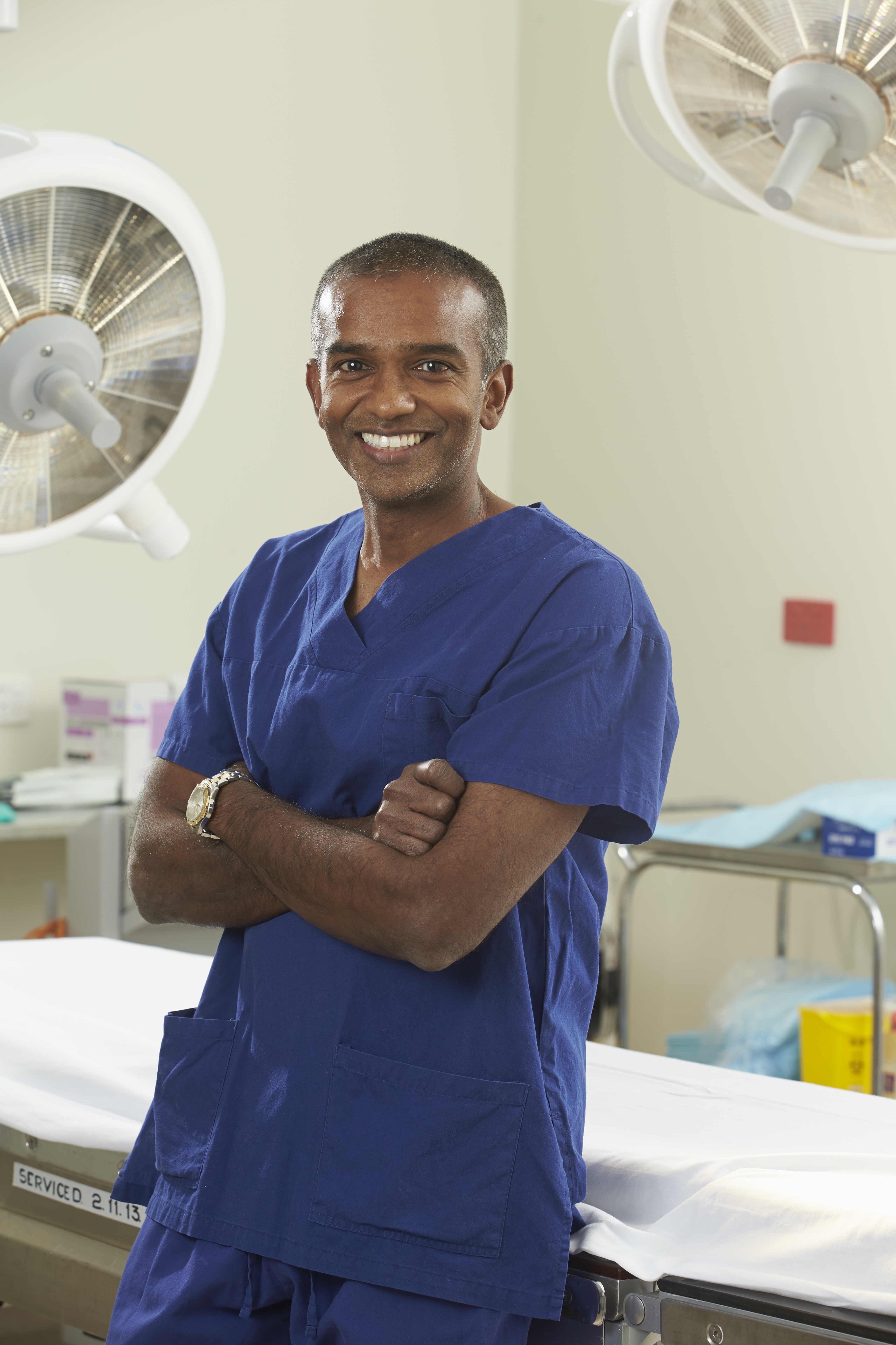 Dr Vij photographed in the practice